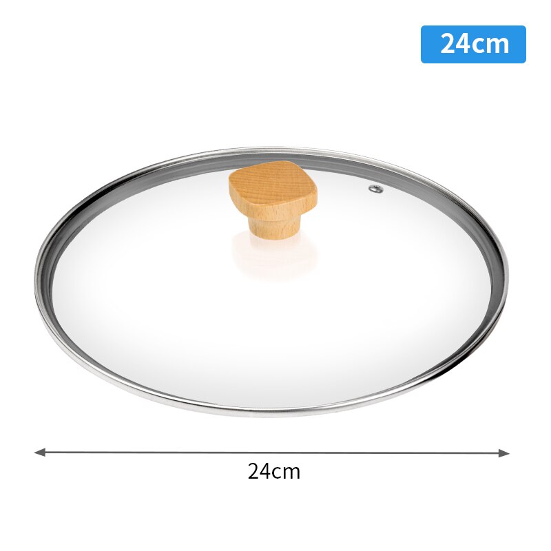 316 Stainless Steel Frying Pan Steel Skillet 3 Ply Cookware Deep Frying Pan Egg Cooking Pan Induction Cooker Gas Stove General: 24cm lid