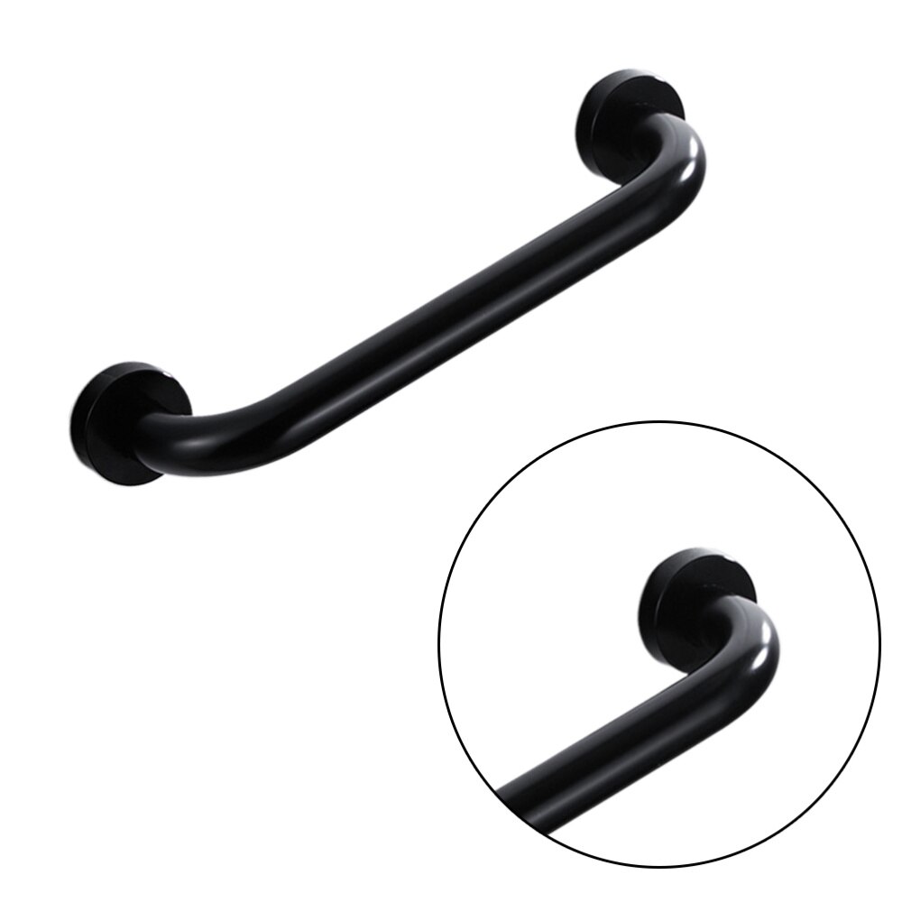 Bad Leuning Badkamer Armsteun Veiligheid Handvat Trap Grab Bar Antislip Douche Handgreep Voor Ouderen Kinderen-30Cm (Zwart)