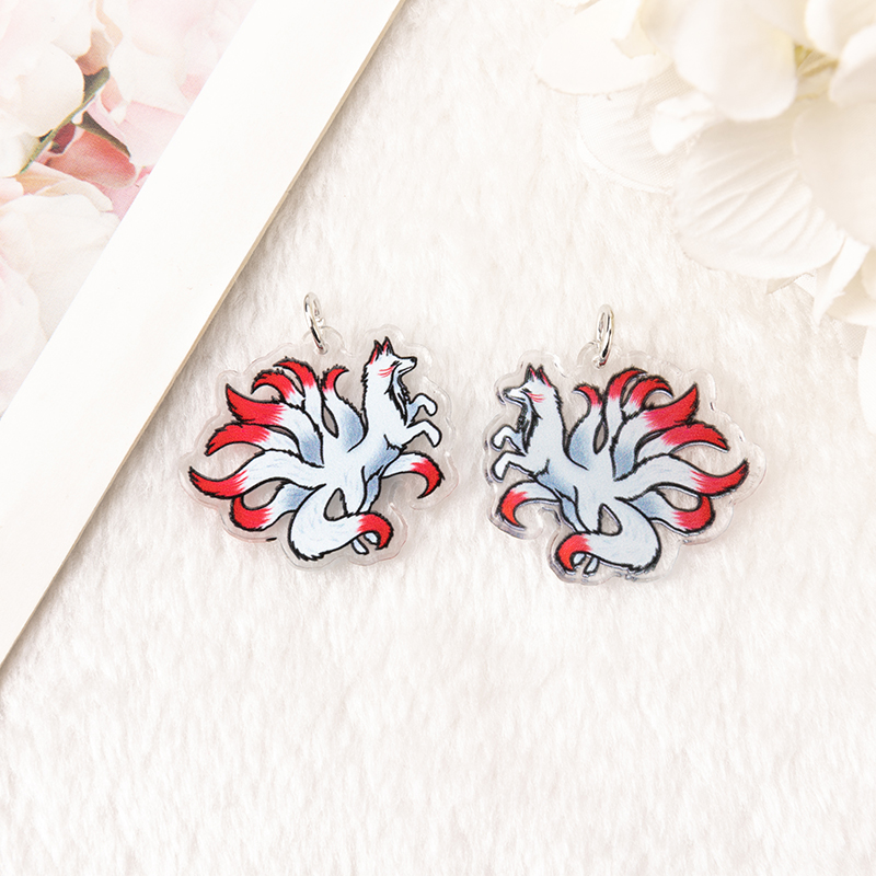 Kitsune-Breloques Grenouille, Pièce Plus Lente, Crâne, Aucun pour Boucle d'Oreille, Porte-clés, Pendentif, Collier, Bricolage, Exécutif, 6Pcs