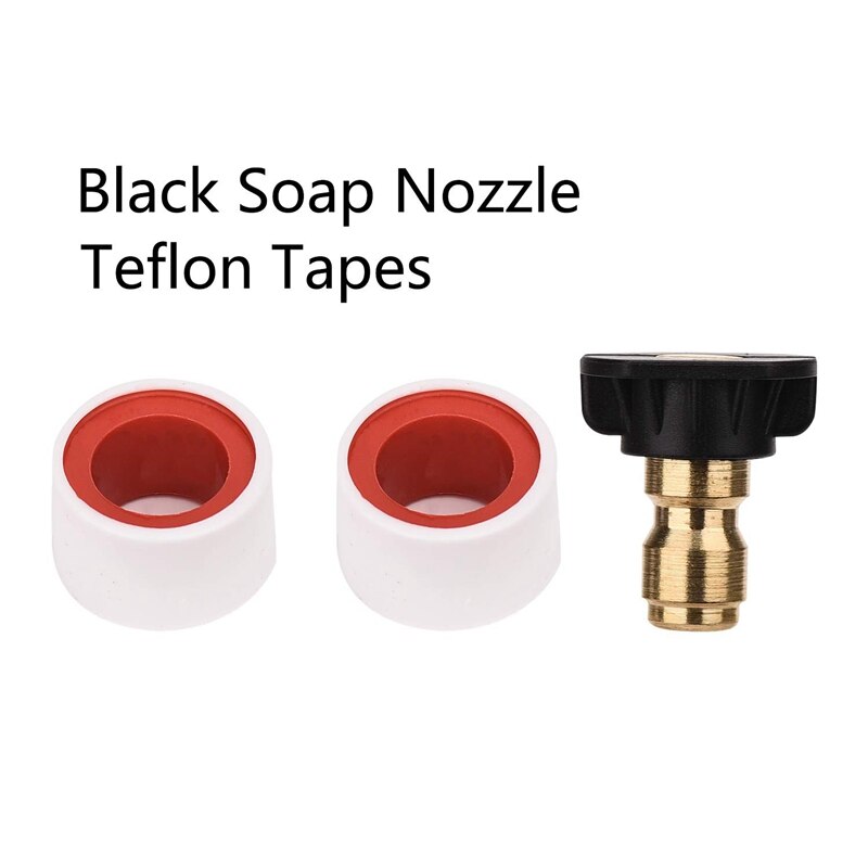 Pressure Washer Chemical Injector Kit Adjustable Soap Dispenser, 3/8 Inch Quick Connect, 10 Ft Siphon Hose, Come with 1 pcs Soap