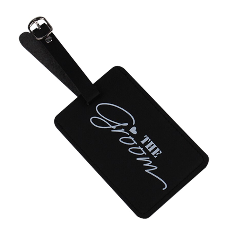 Bride & Groom Luggage Tags Honeymoon Travel Suitcase Embroidery Bag Travel Accessories Name ID Address Wedding Luggage Label: Groom