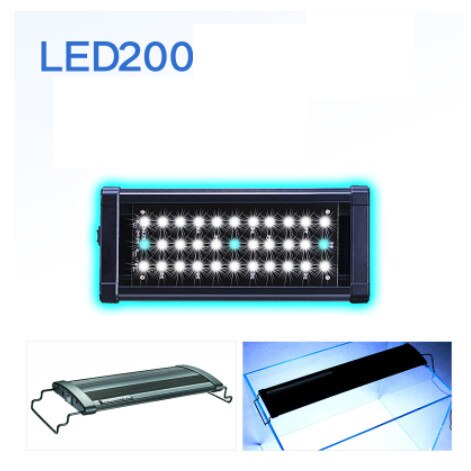 Odyssea 30-80 Cm Geplant Aquarium Led Verlichting Lamp 110-240V Aquarium Aquatic Led Lamp Licht voor Aquarium: LED 200