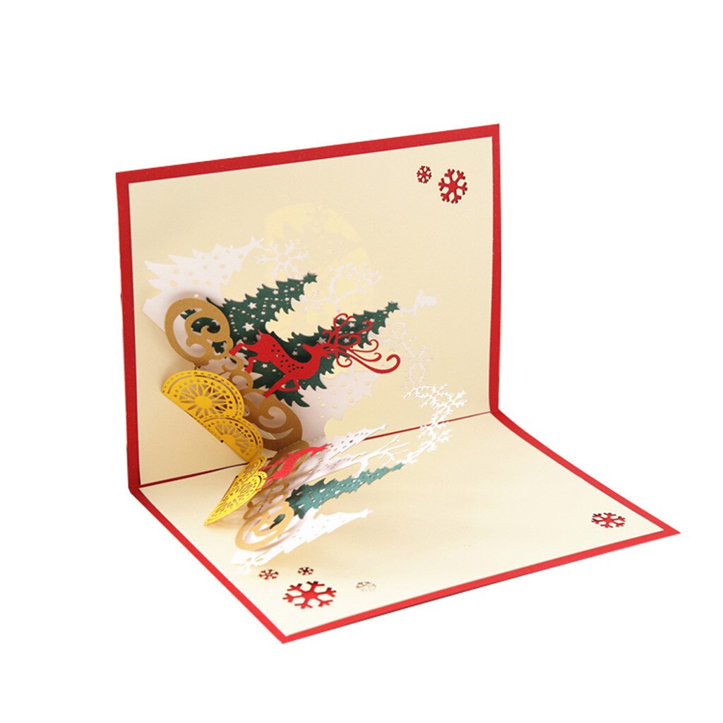 Christmas 3d Stereo Greeting Card Ar Virtual Imaging Technology Partecipazioni Matrimonio Christmas Greeting Cards: A