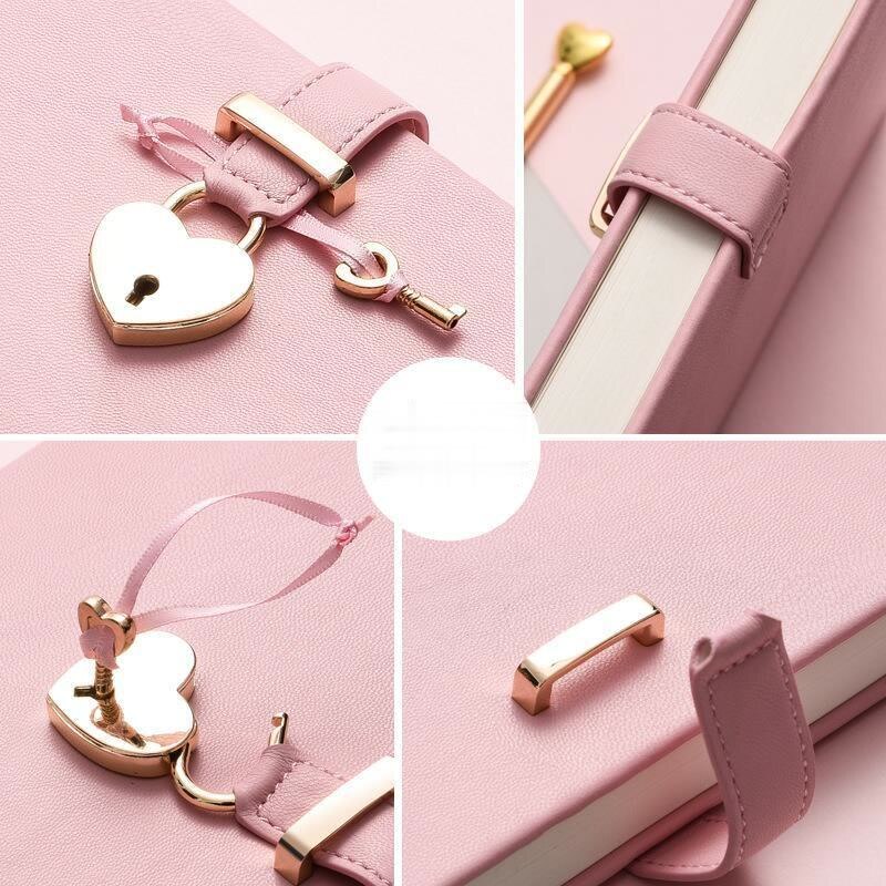 Secret Notebook Ruled Journal Lined Diary With Lock Heart Lock