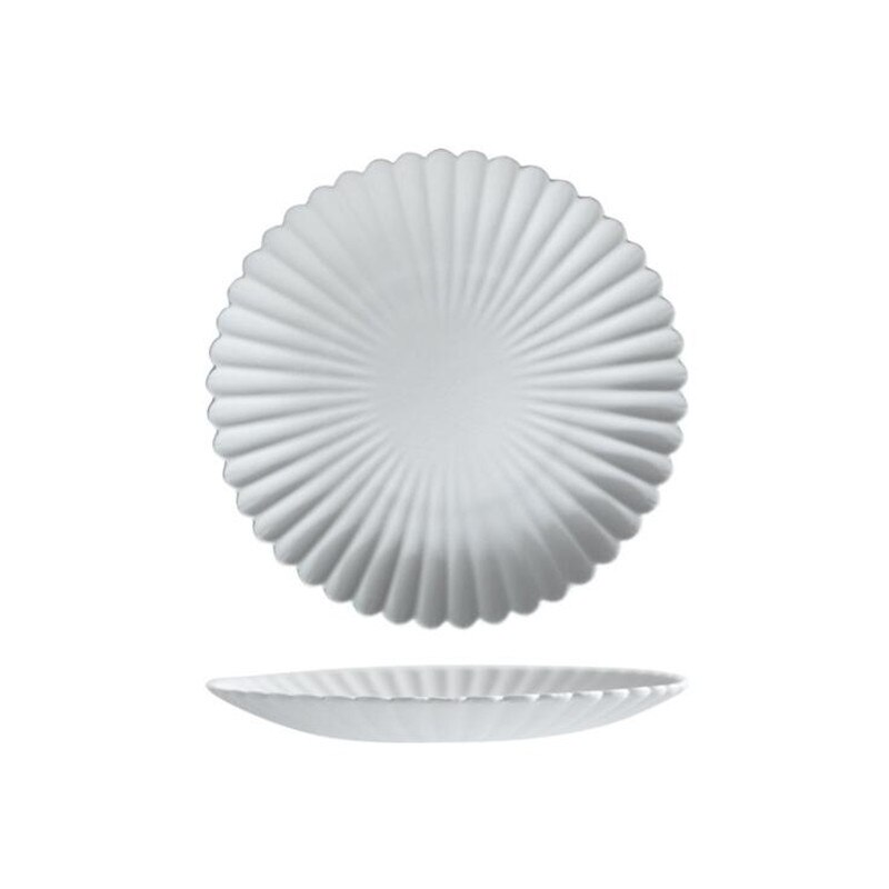 Plato cerámico PARA CENA DE pétalos grises, vajilla de cocina, platos de comida, arroz, ensalada, fideos, tazón, sopa, cocina, herramienta de cocina, 1 ud.