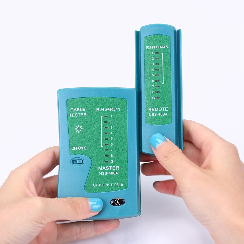 Tester per cavi di rete professionale per strumenti di Test remoti RJ45 RJ11 RJ12 CAT5 UTP LAN Cable Tester Detector