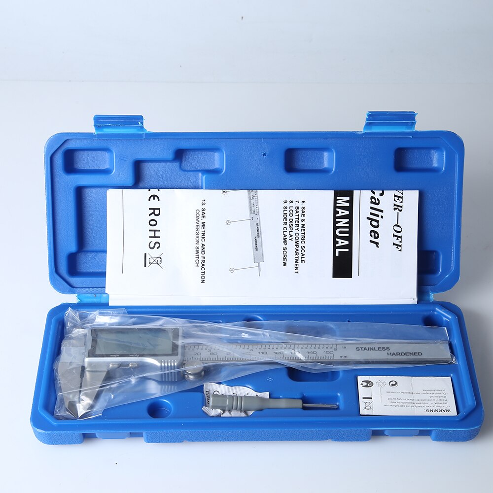 All Metal Large Screen Stainless Steel Electronic Digital Display Vernier Caliper High Precision Metrology Tool Calipers 0-150mm