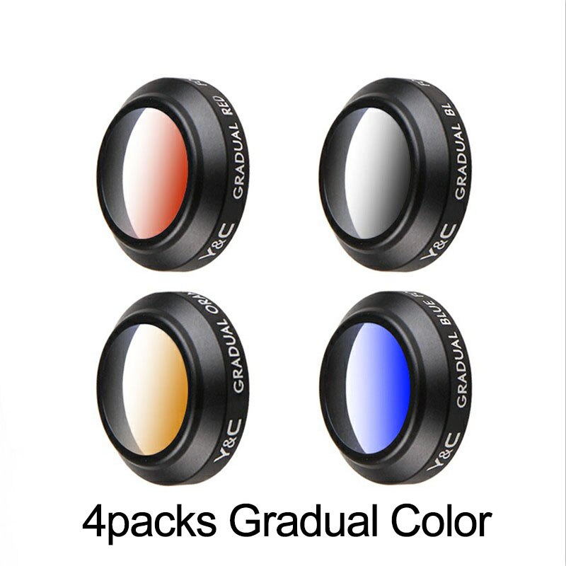 Geleidelijke Kleur Filter Geleidelijke Blauw Oranje Grijs Rood Lens Filter voor Mavic Pro Platinum Drone Camera Onderdelen voor Mavic Pro accessoire