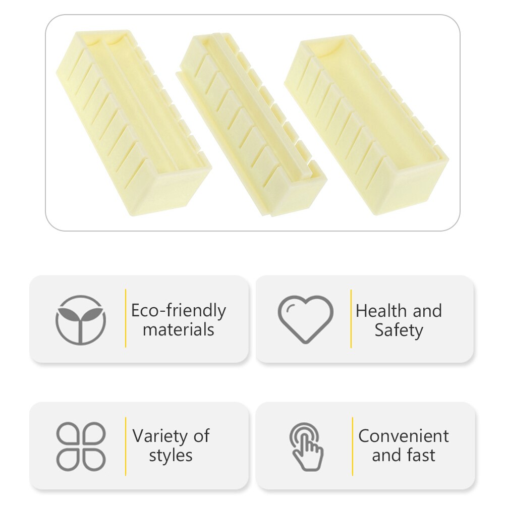 3PCS DIY Sushi Maker Sushi Plastic Making Kit Roller Rice Mold Easy Sushi Cooking Chef kitchen Japanese Sushi Cooking Tools