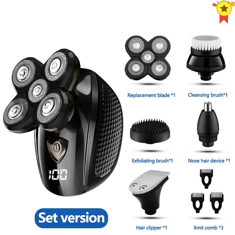 Electric Razor Electric Shaver Rechargeable Shaving Machine for Men Beard Razor Wet-Dry Dual Use Water Proof Fast Charging