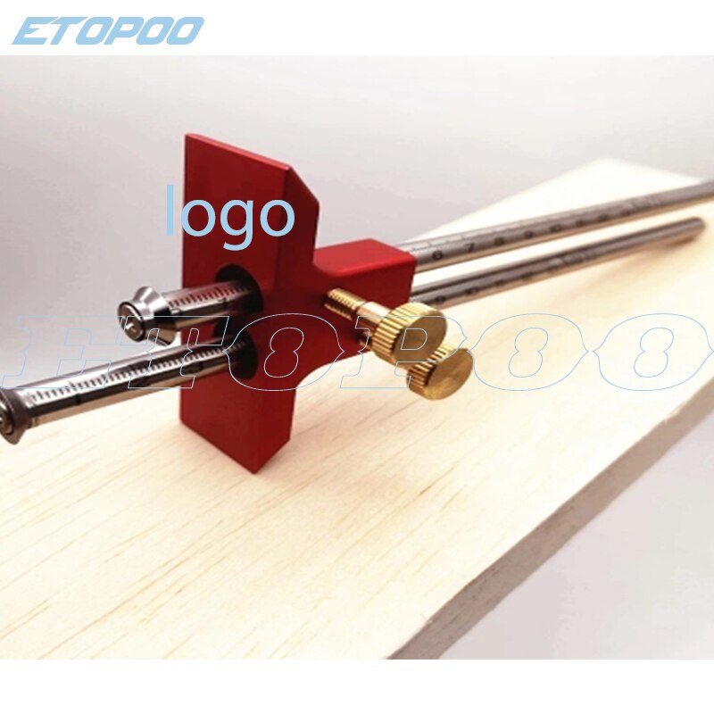 European double-headed scribe blade wooden scribe-line carpenter woodworking crossed-out tools