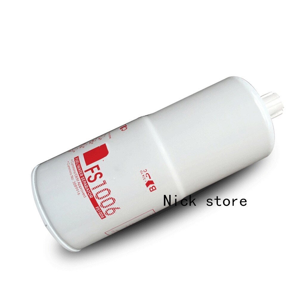 Filtro de combustible diésel FS1000 FS1003 FS1006 para separador de aceite y agua Cummins, reemplaza OEM BF1259 3161407 P3430A 3089916 3089916