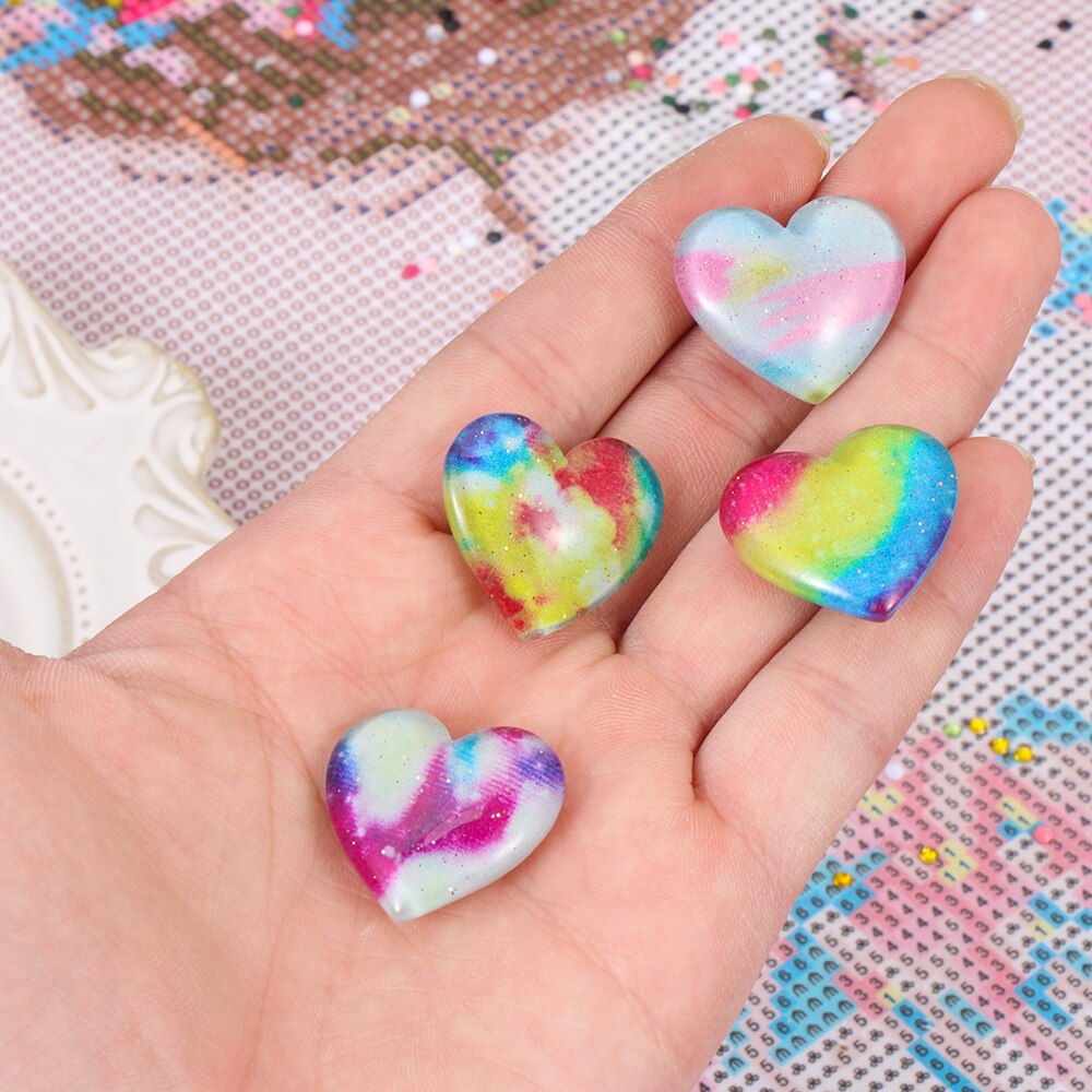 Heart shaped Diamond Painting Magnet Cover Minders Diamond Painting Tools Parchment Paper Cover Holder Diamond Accessories