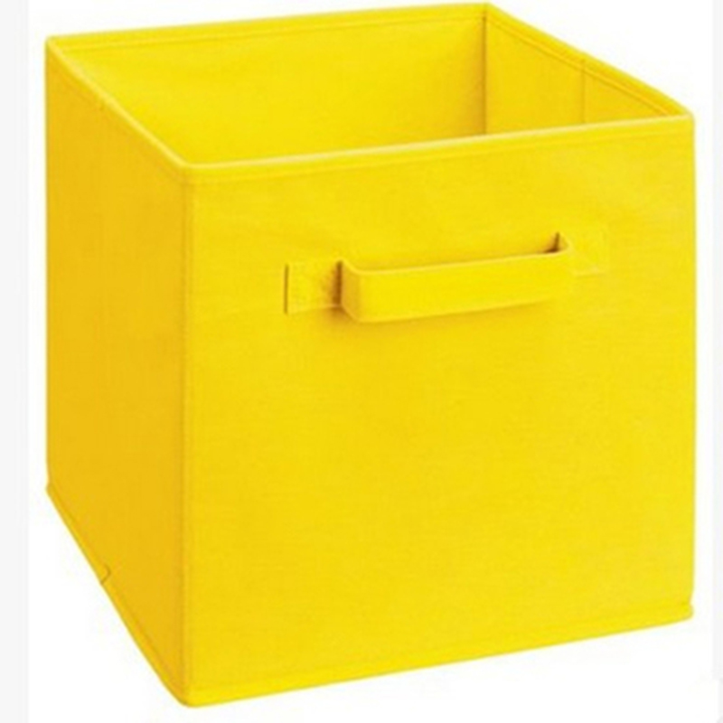Non-Woven Fabric Dust-Proof Clothes Storage Bin Folding Cabinet Storage Box with Handle Home Office Closet Organizer Container