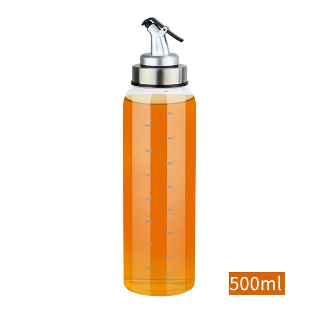 condimento de cocina borosilicato de acero inoxidable vinagre aceite de oliva dispensador botella olla a prueba de fugas cocina caja de condimentos: 500ML