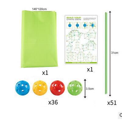 Kit di tende per Tunnel del castello di costruzione di forie per bambini DIY3D ragazzo e ragazza giocattolo auto-costruito regali per tende da costruzione di case da gioco: setC