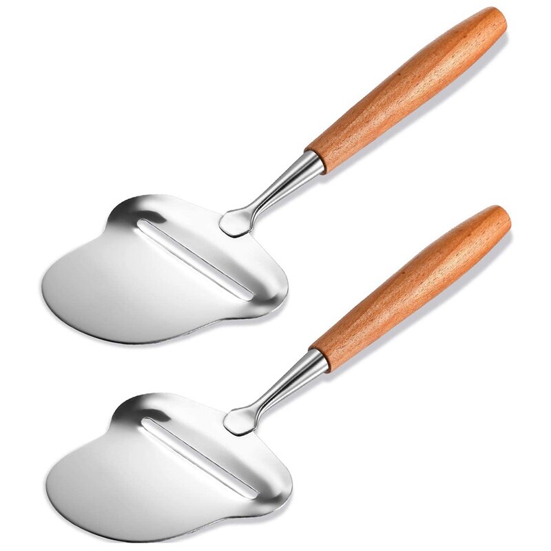 Espátula plana para cortar queso, herramienta de cocina duradera, 2 piezas
