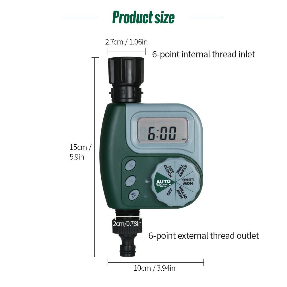 Garden Automatic Watering Timer Faucet Hose Bib Electronic Irrigation Controller Garden Watering Control System