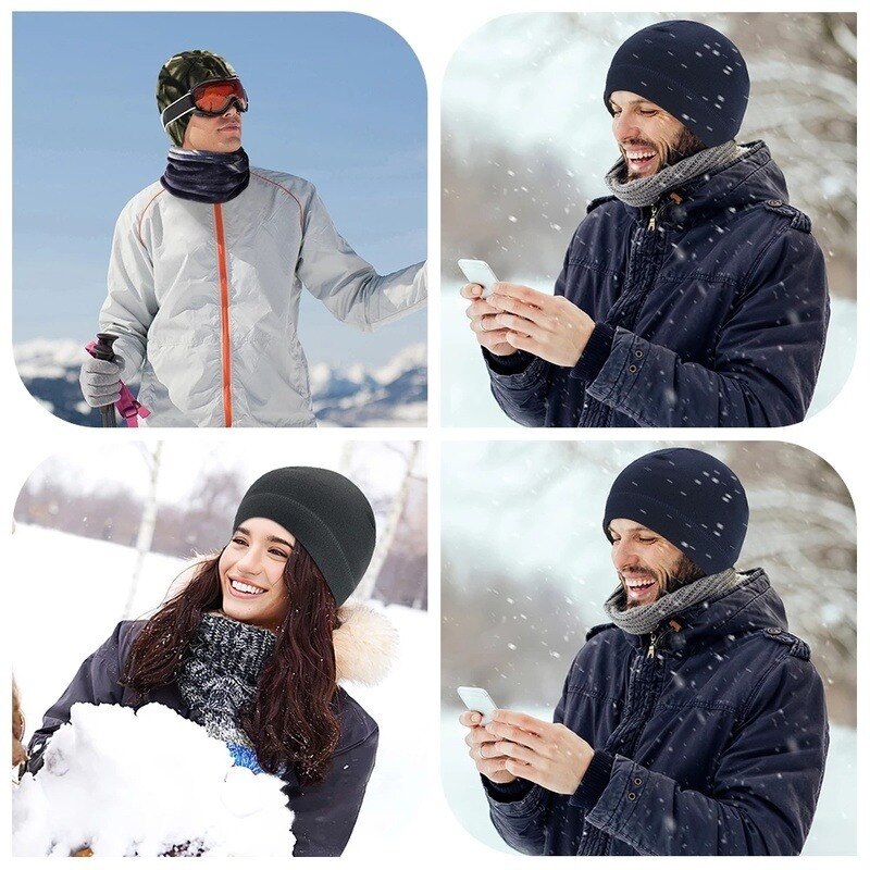 Casquette polaire chaude pour homme, couvre-chef coupe-vent, pour Sports de plein air, ski, cyclisme, moto, hiver
