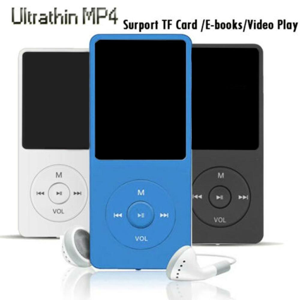 Lettore MP3 MP4 - 70h Riproduzione - Suono Lossless HiFi - Radio FM Registratore - Supporto Scheda SD 32GB