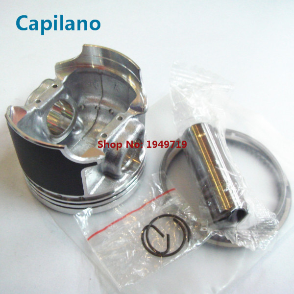 motorcycle piston with piston ring piston pin AN125 for Suzuki 125cc AN 125 engine cylinder spare parts 52mm diameter