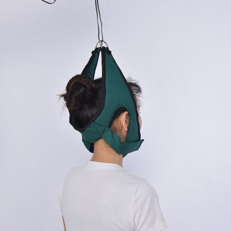 1Pcs Opknoping Cervicale Tractie Apparaat Zachte Hals Stretching Riem Pijnbestrijding Metalen Beugel Chiropractie Nek Tractie Kussen