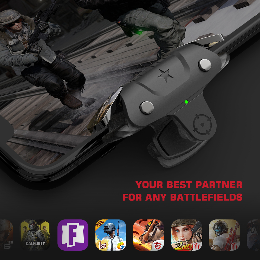 Gamesir  f8 pro snowgon mobil kjøling gamepad, mobiltelefonkjøler med kjølevifte, spillkontroller for android/iphone