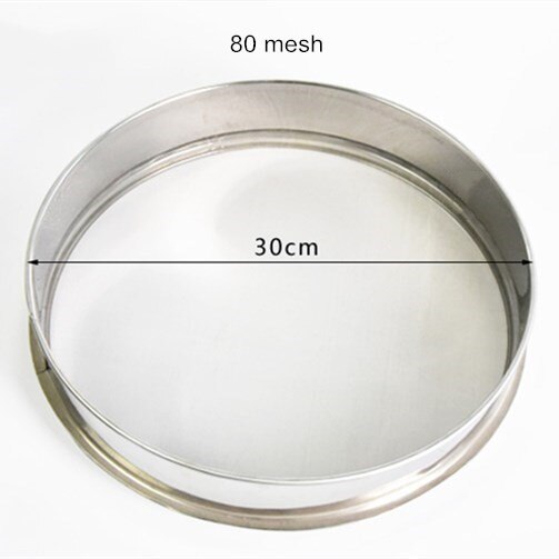 Pottery Art Stainless Steel Glaze Filter Sieving Screen Ceramic Glaze Slurry Sieve Mesh Pigment Mud Filter Polymer Clay Tools: 30cm 80mesh