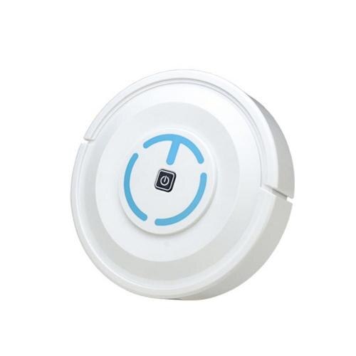 Hosehold Sweeping Robot Automatic Smart Sweeper Floor Cleaning Machine Dust Remover No Suction Sweeper: White  Battery
