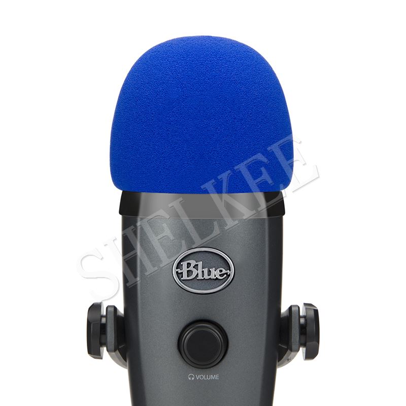 Bonnette anti-vent en mousse shelkee pour microphones à condensateur blue yeti nano et yeti nano, servant de filtre anti-pop pour les microphones