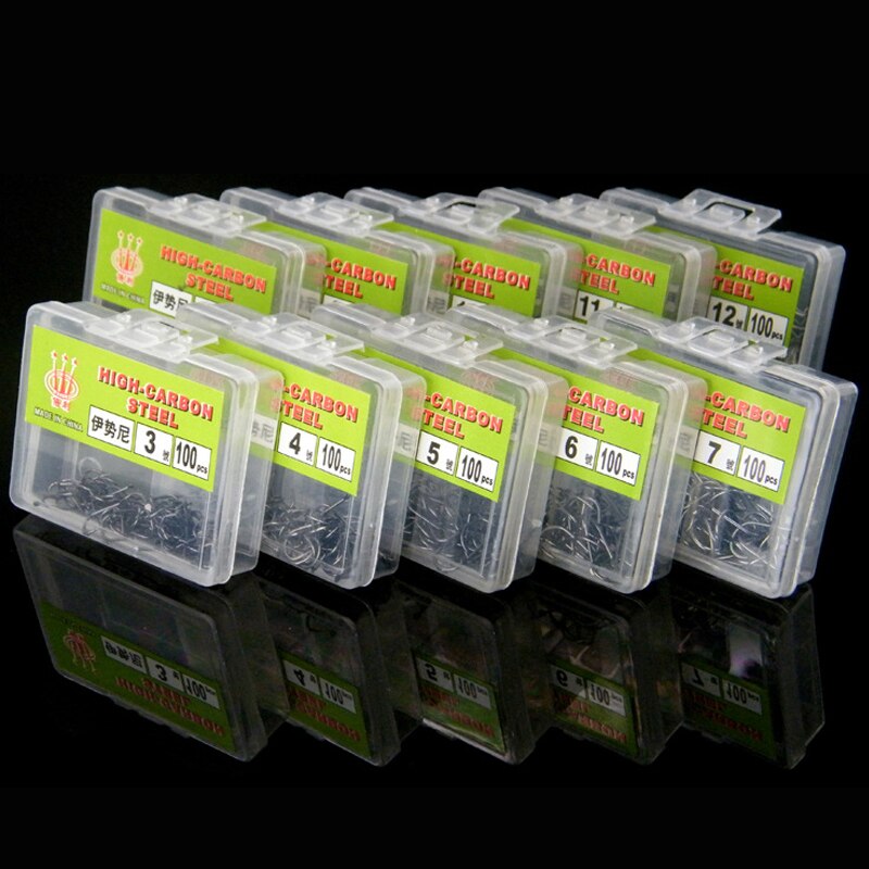 (100 pz/scatola 1 #-12 # ) ( 50 pz 13 #-15 #) Pesca gancio spinato marca di alta qualità carpa Pesca Pesca a mosca attrezzatura da Pesca accessori ganci