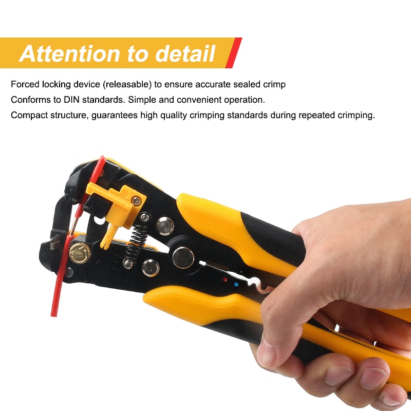 Wire Stripper adjustable stripping Automatic cable cutting Pressing Plier Terminal Cable Cutter decrustation pliers Hand Tool