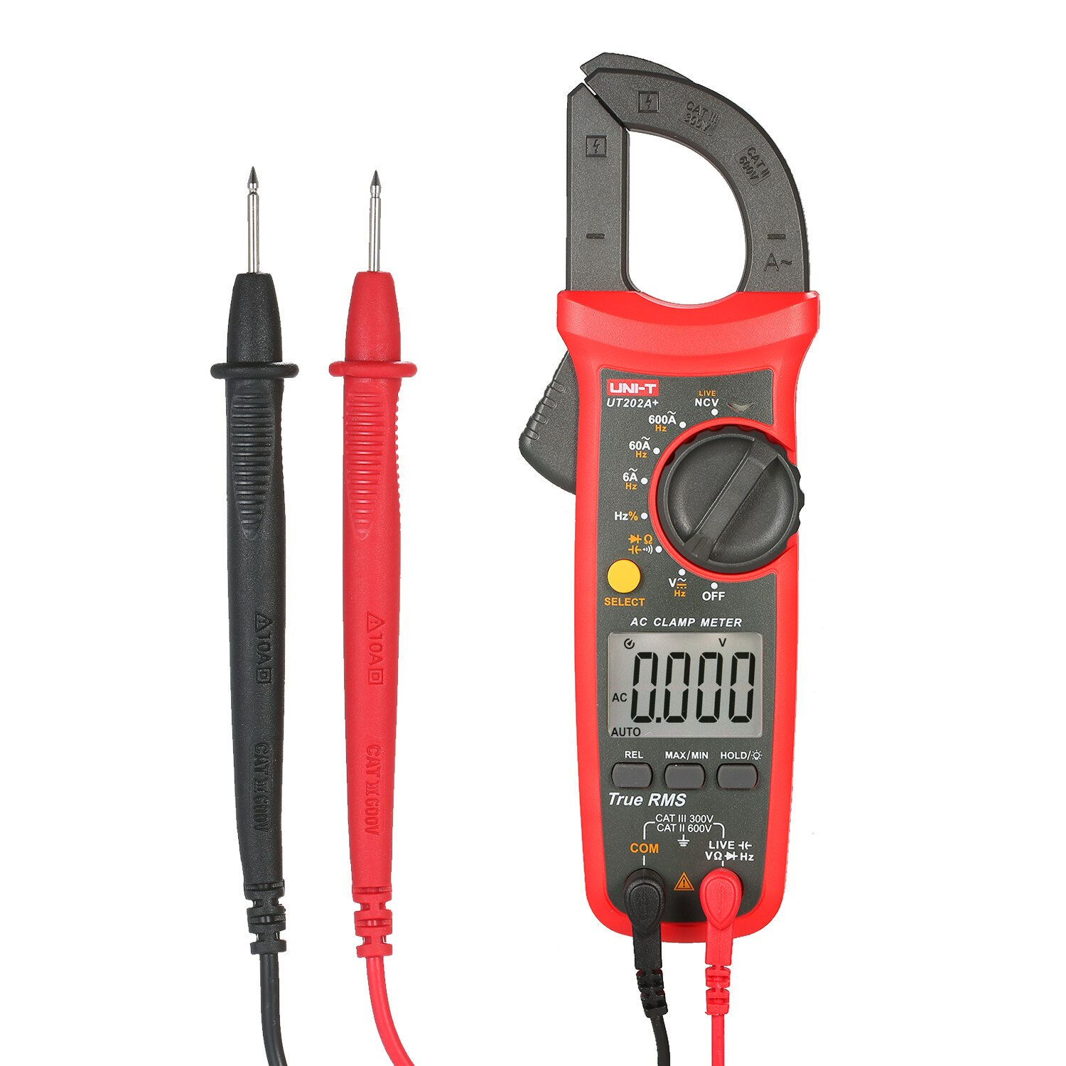 Uni-t  ut202a+ 6000 räknas digital klämmätare true rms multimeter klämmametrar spänningsmätare ncv test universal mätare testare