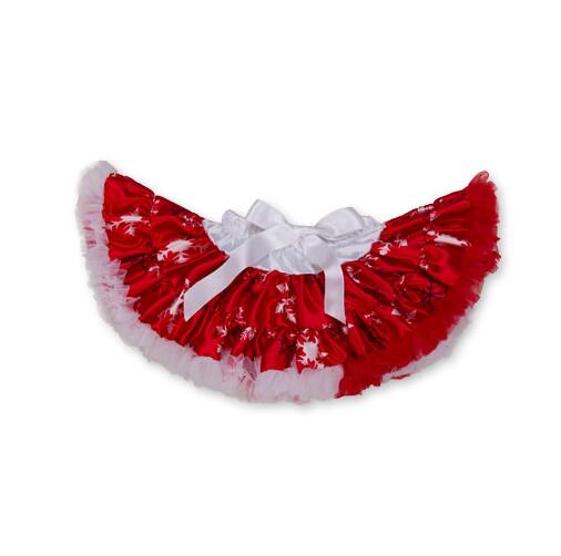 Falda tutú para bebé de Navidad, faldas con volantes con flores rosas estampadas, faldas de chifón esponjosas para niñas, ropa infantil: as photos9