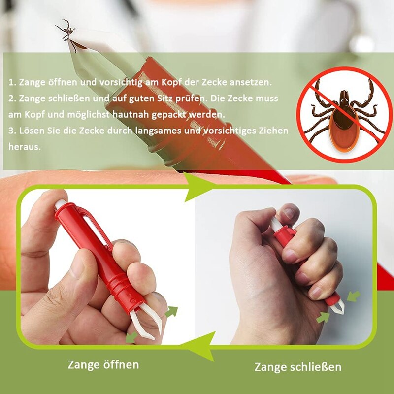 Tick Pincet Voor Honden, Katten, Kinderen, Set Van 3, Tick Haken En Set Van 2, tick Pincet, En Veilig Tick Remover