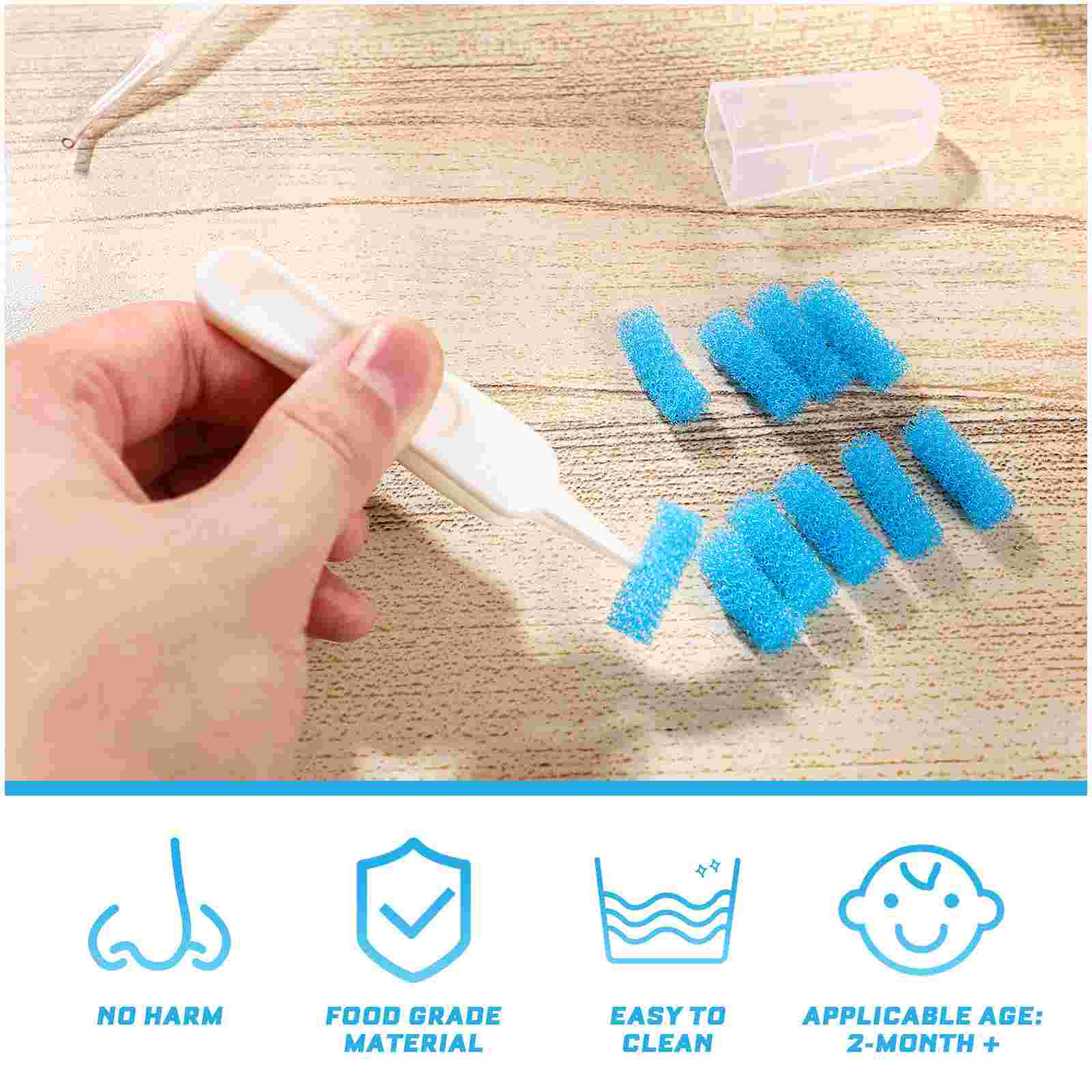 Nettoyeur de nez jetable, 1 ensemble, filtre d&#39;aspiration en coton, accessoires de soins pour bébé