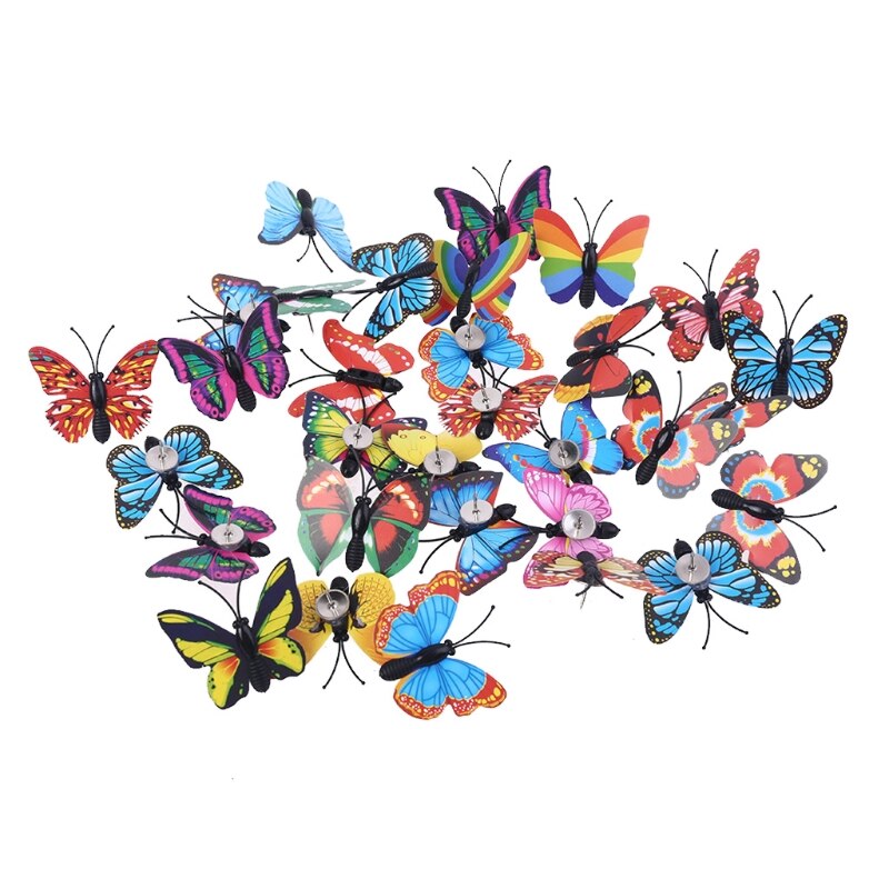 Punaise en forme de papillon, 30 pièces, 53cc, décoration murale fixe, bricolage scolaire