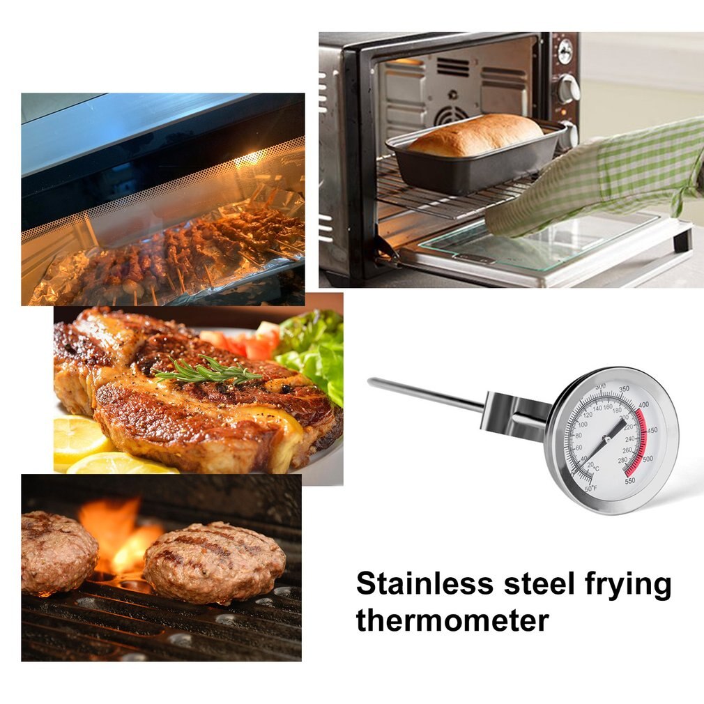 Long Probe Stainless Steel Frying Oil Fryer Fries Fried Barbecue Thermometer Oil temperature barbecue thermometer