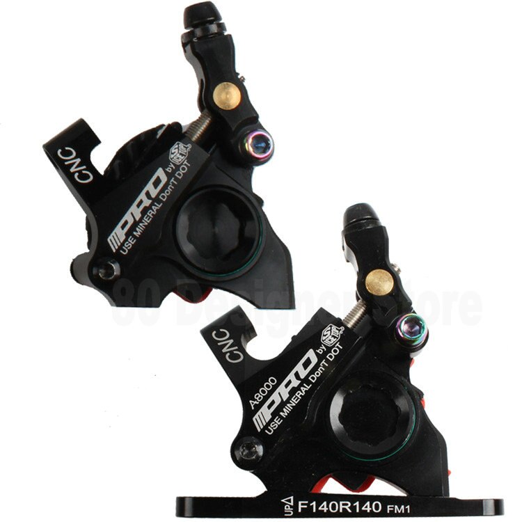 140mm Disc Brake Pads On For MTB Bicycle Road Bike Brake Line Pulling Disc Brake CNC Front Rear Bicycle Brake IIIPRO Ultraligt