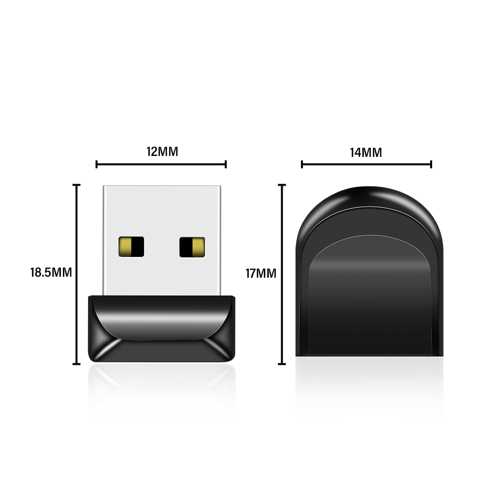 USB Pendrive 8GB 16GB 32GB Mini black Flash Drive Pen 64GB 128GB Memory Stick Usb2.0 U disk Free Key Chain