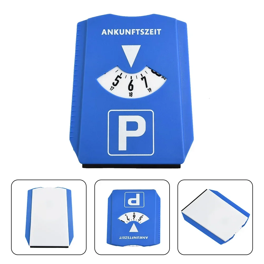 Parkeerschijf Timer Klok Aankomst Tijdweergave Blauw ABS Parkeren Draagbare Parkeertijd Teken Timer Klok