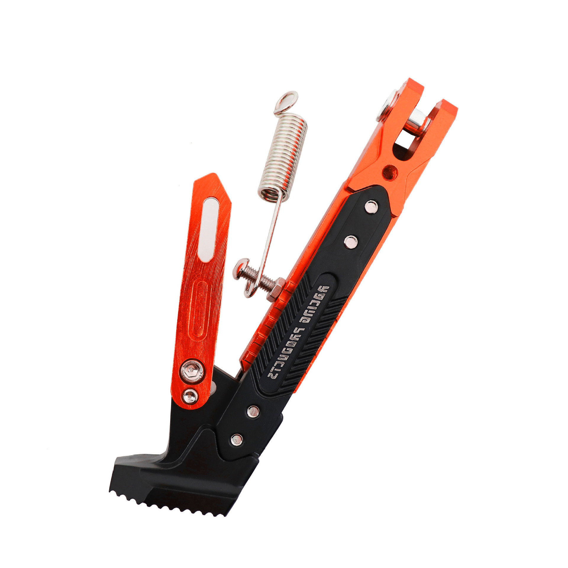 Cavalletto per parcheggio per moto CNC Staffa per piede in metallo regolabile per bicicletta per moto Accessori per supporto resistenti alla corrosione durevoli: Cachi