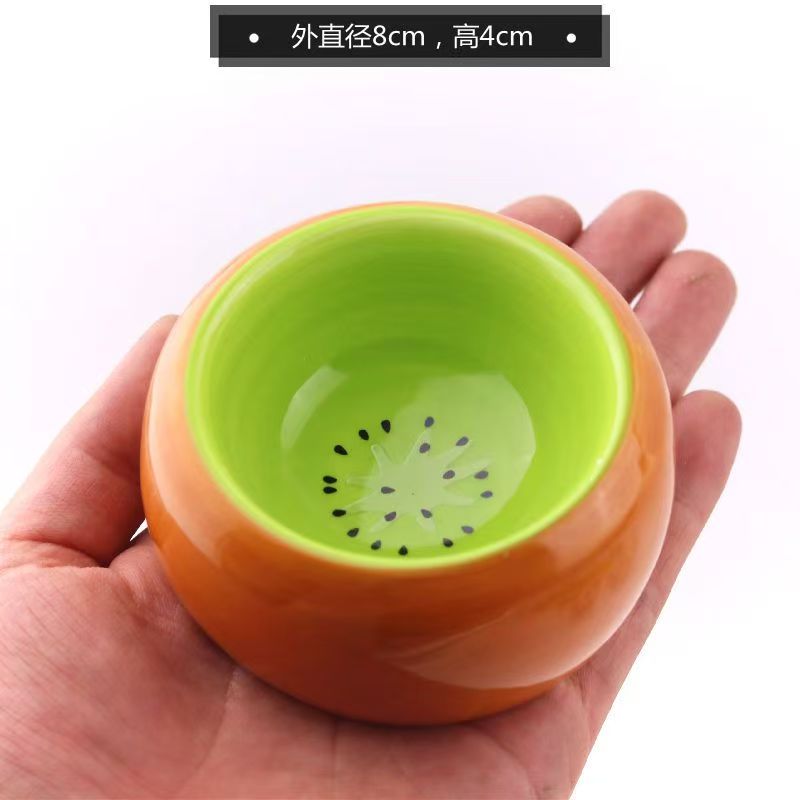 Hamsterin keraaminen syöttökuppi ruokakuppi pieneläinten vesiruoka ruokintakuppi gerbiilille chinchillalle rotta fretti siili: Vaalean harmaa