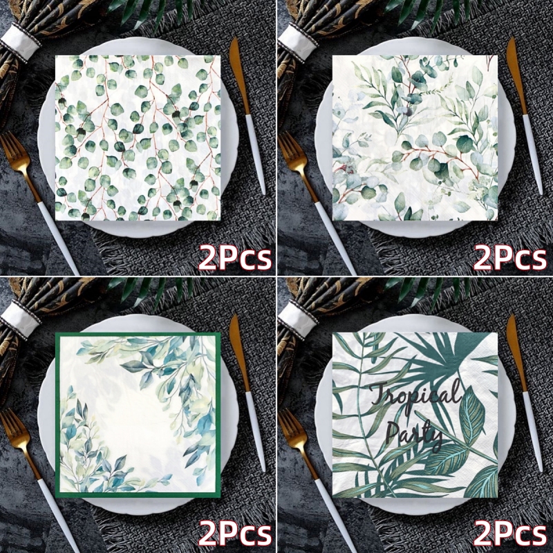 20/8Pcs Mix Bag Vintage Cactus Flowers Decoupage Paper Napkins Fruits Cholla Paper Serviettes for Xmas Birthday Party Tableware: PURPLE