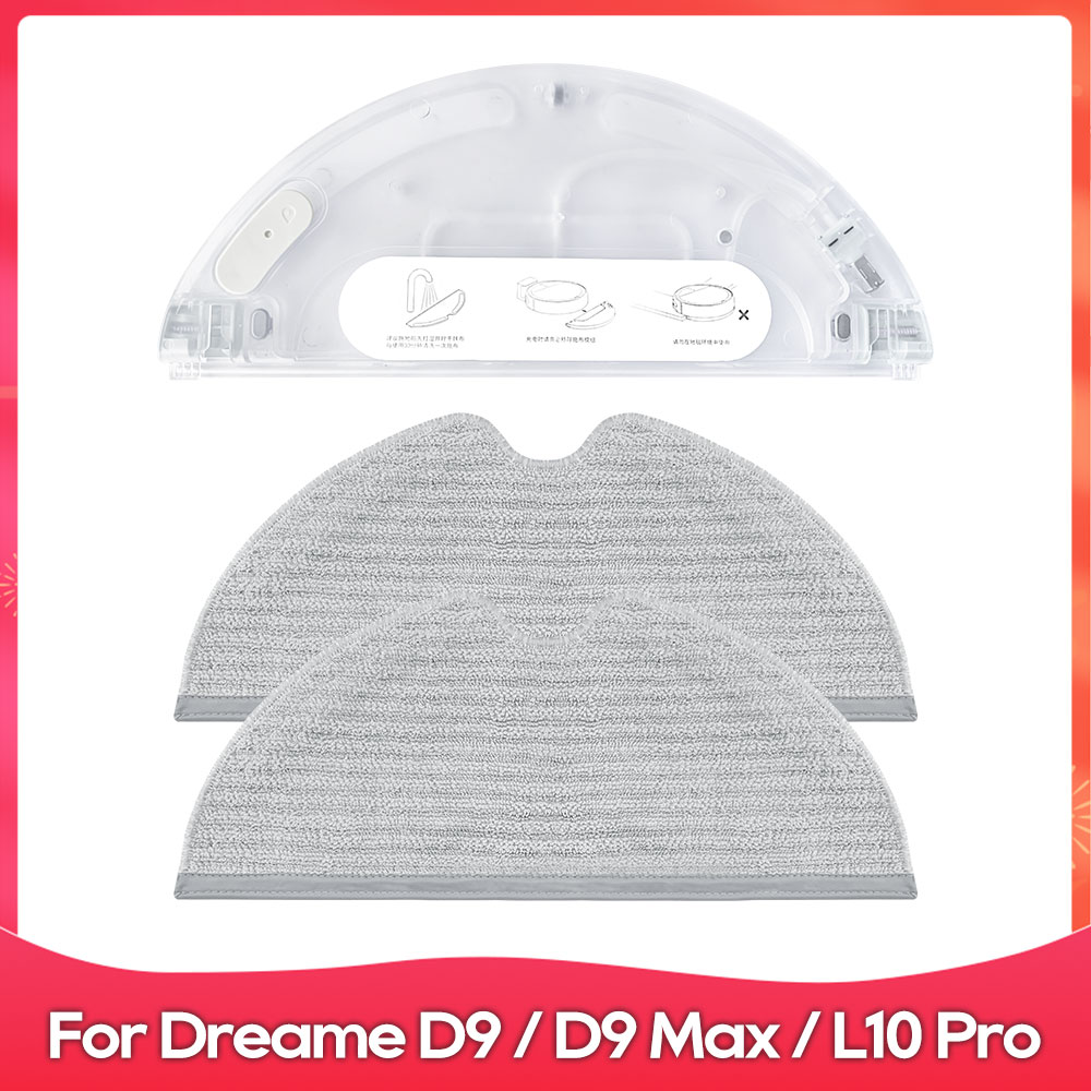 Fit For ( Dreame D9, D9 Max, L10 Pro, Trouver LDS Finder ) Roller Side Brush Mop Water Tank Filter Dust Box Accessory Part: Gold