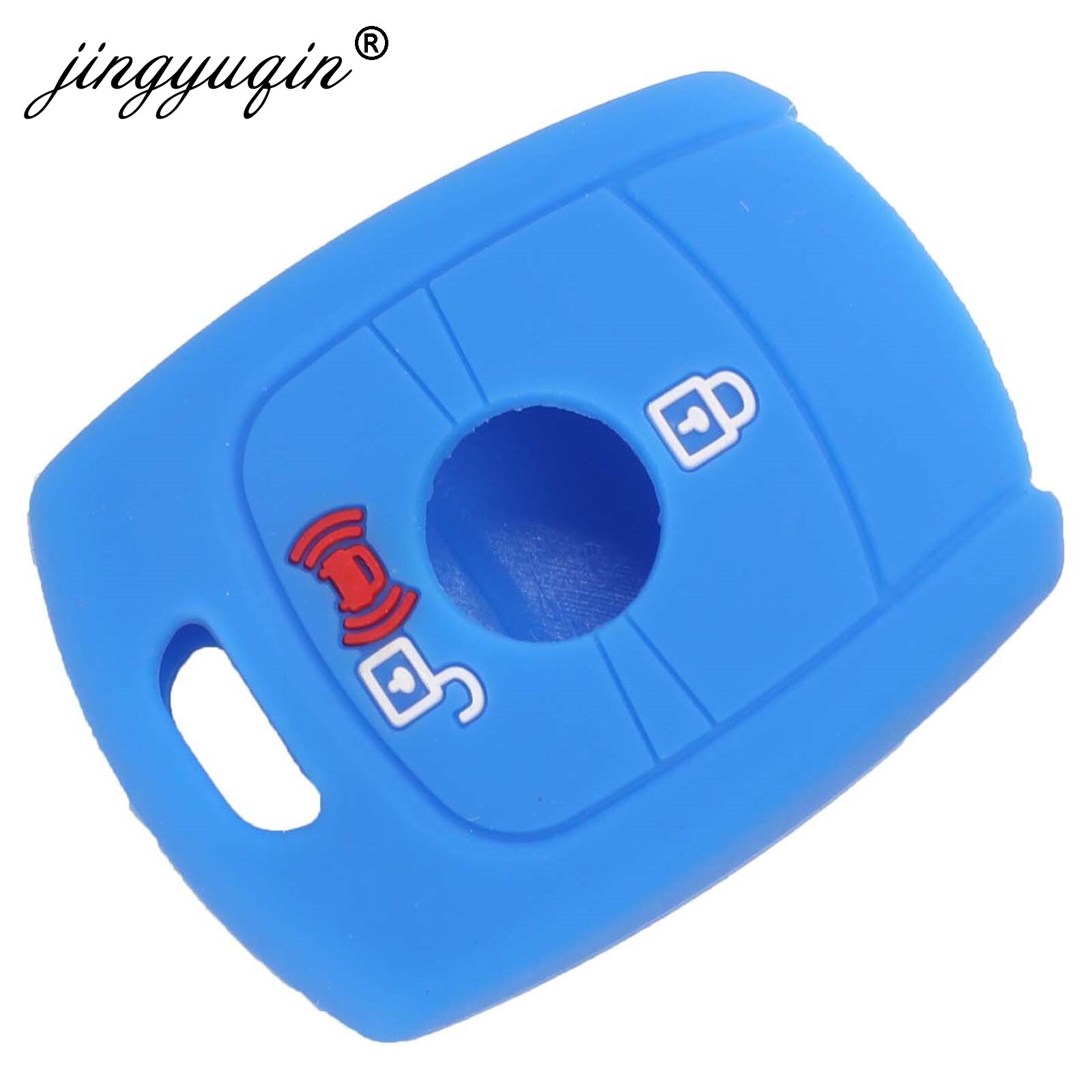 Jingyuqin 2- knops afstandsbediening sleutel siliconen hoesje voor ssangyong actyon kyron rexton korando auto styling rubberen sleutels hoes