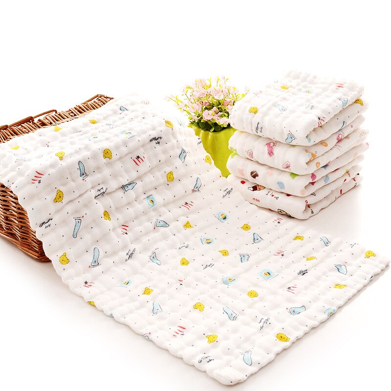 25*45Cm 100% Gaas Katoenen Baby Zakdoek Vierkante Handdoek Mousseline Katoen Baby Gezicht Handdoek Veeg Doek Sussen Handdoek: 02