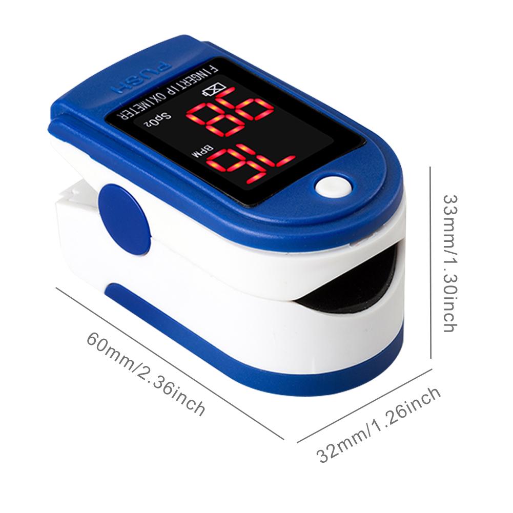 Fingertip Pulse Oximeter Fast Precise Heart Rate Monitor Alarm Oxygen Saturation Rate Meter #CO