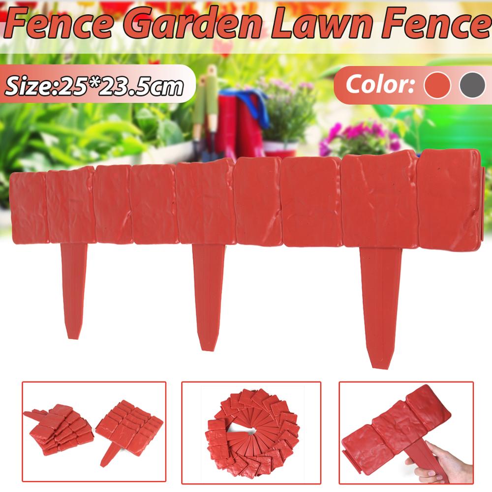 Imitation stone fence garden plastic fence PP foldable splicing fence garden garden lawn fence