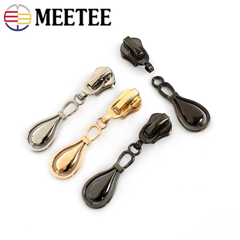 10Pcs 5# Zippers Head For Resin/Nylon/Metal Zips Repair Kit Jacket Coat Bag Zipper Slider Puller DIY Clothing Sewing Accessories